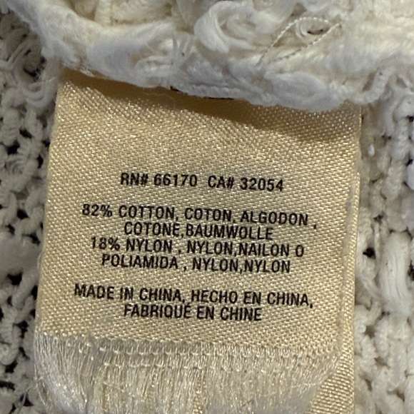 Anthropologie Akemi + Kin Cream Cotton Knit Cardigan Sweater Womens Size Small - Picture 10 of 11